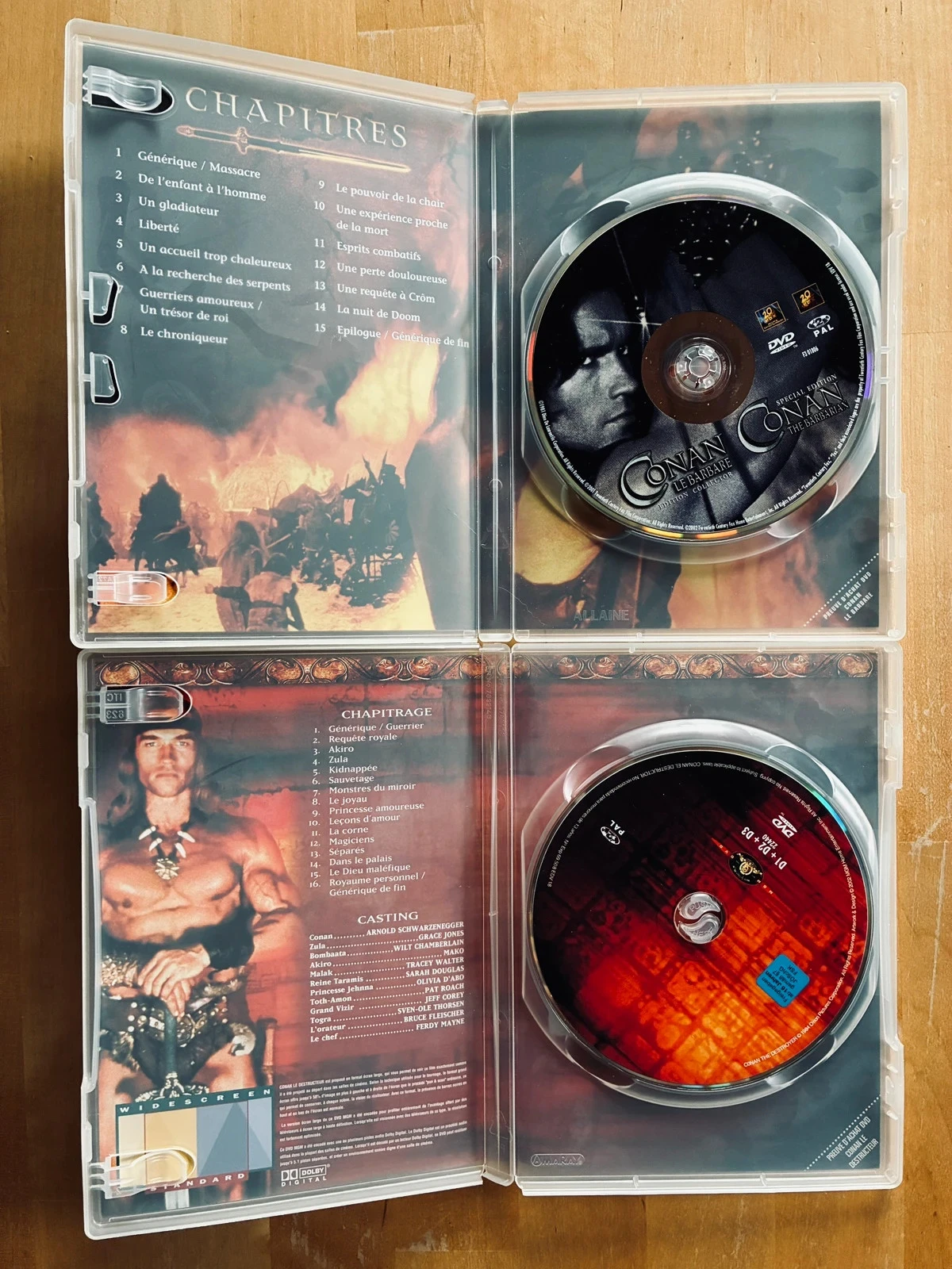 Lot 2 DVD Conan the Barbarian and Conan the Destroyer Arnold Schwarzenegger. – photo 2